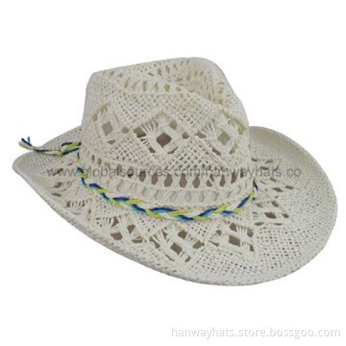 Kids' Cowboy Hat, Made from Paper StrawNew